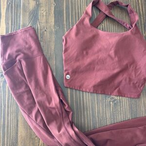 Senita Athletics Rust Activewear Set